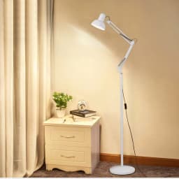 BOSSEN Long Arm Folding Floor Lamp LED Eye Protection Study Living Room Bedroom Study Room Vertical Table Lamp