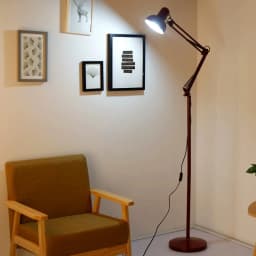 BOSSEN Long Arm Folding Floor Lamp LED Eye Protection Study Living Room Bedroom Study Room Vertical Table Lamp