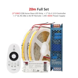 Horse Race Running Water COB LED Strip Lights 24V 360leds/m WS2811 Pixel Tape Lamp Warm Cool White Stripe 2.4G RF Remote Control