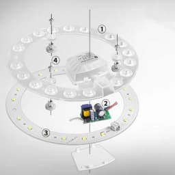 Replacement 12W 18W 24W 36W 48W 72W Ceiling Lights Durable Convenient Led Panel Light Round Led Module Dimmable Circle Lamp Home