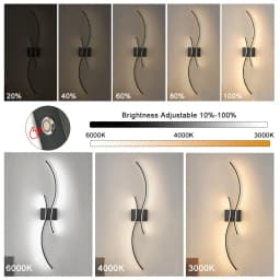 Wireless Rechargeable Battery LED Wall Lamps Wall Sconce for Bedroom 3CCT Touch Dimmable Wall Lights With Remote Control Hallway