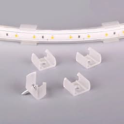 100Pcs 8-20mm LED Strip Fixed Clips Holder For Fixing 2835 Neon Light 5050/5730/2835 220V Flexible COB Plastic Mounting Buckle