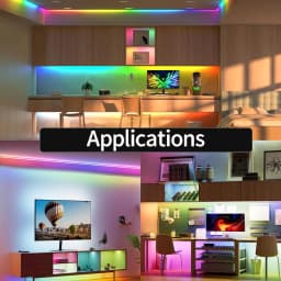 WiFi COB RGBIC LED Strip 12V 2m 3m 5m 10m WS2811 Dream Color Addressable Room Light Decor Remote Control Fr Alexa Home Assistant