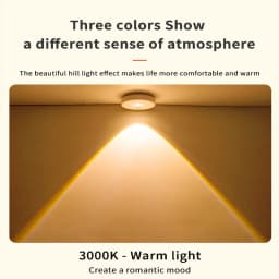 1~6Pack LED Night Lights PIR Motion Sensor Type-C Rechargeable Spotlight 3 Color Wireless Night Lamps for Home Corridor Bedroom