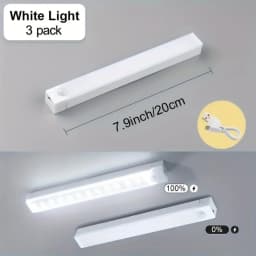 5pcs Set of LED Motion Sensor Cabinet Lights, Used for Cold And Warm Lighting, USB Rechargeable Table Lighting, Suitable for Hom