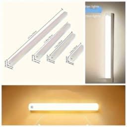5pcs Set of LED Motion Sensor Cabinet Lights, Used for Cold And Warm Lighting, USB Rechargeable Table Lighting, Suitable for Hom
