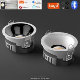 Graffiti Smart LED Ceiling Light COB Downlight Adjustable Spotlight Zigbee 3.0 Embedded Kitchen Indoor Lighting Bulb