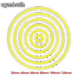 2W-12W Angel Eyes LED COB Light Source Annual Shape 12V DC 20mm-120mm COB Ring LED Cold Warm White Light Source for DIY Bulb