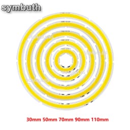 2W-12W Angel Eyes LED COB Light Source Annual Shape 12V DC 20mm-120mm COB Ring LED Cold Warm White Light Source for DIY Bulb