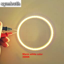 2W-12W Angel Eyes LED COB Light Source Annual Shape 12V DC 20mm-120mm COB Ring LED Cold Warm White Light Source for DIY Bulb