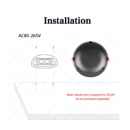 Led Floor Decking Light 12V 24V 2W 3W 6W IP68 Oudoor Underground Buried Lamp Exterior Garden Path Wall Stair Landscape Spotlight