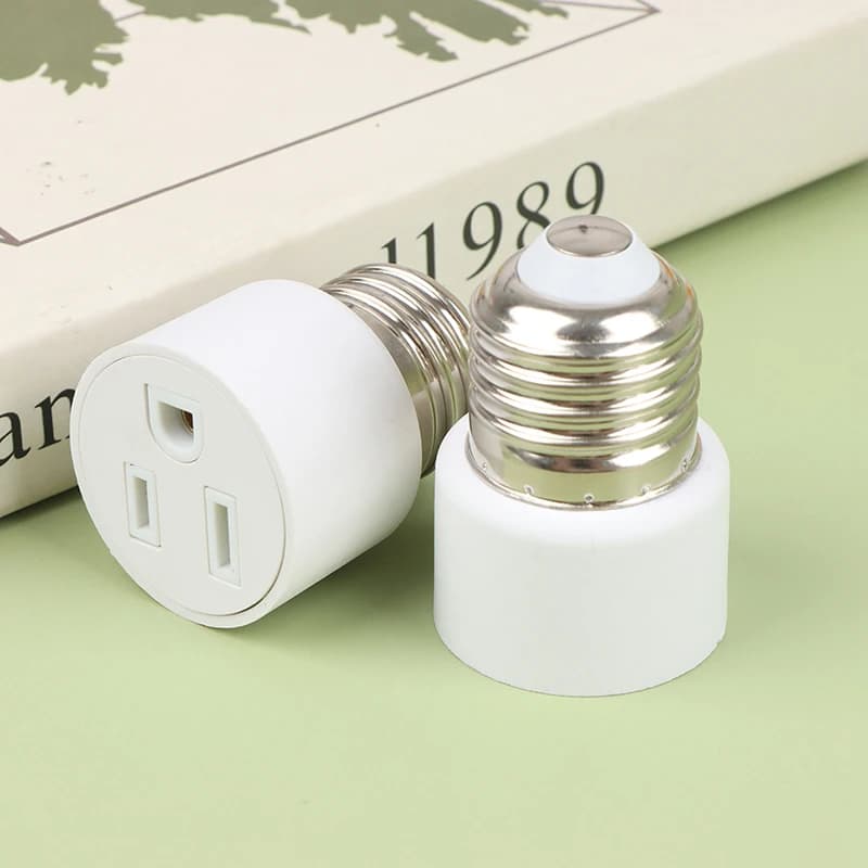 1PC E26 E27 Screw B22 Bayonet Lamp Holder To US EU AC Power Plug Adapter Converter Socket Light Head Converter