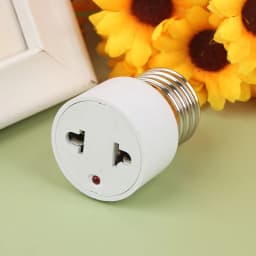 1PC E26 E27 Screw B22 Bayonet Lamp Holder To US EU AC Power Plug Adapter Converter Socket Light Head Converter