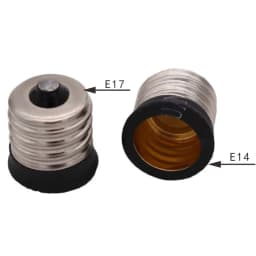2pcs E17 to E14 Lamp Holder Led Lighting Light Base Converter Screw Bulb Socket Adapter LED Saving Light Halogen Lamp Head