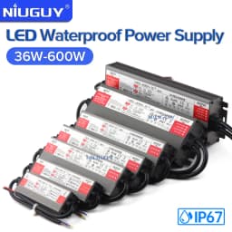 Waterproof Lighting Transformers AC 220V To DC 12 V 24V LED Driver Power Supply 60W 100W 150W 200W 300W 600W Outdoor Waterproof