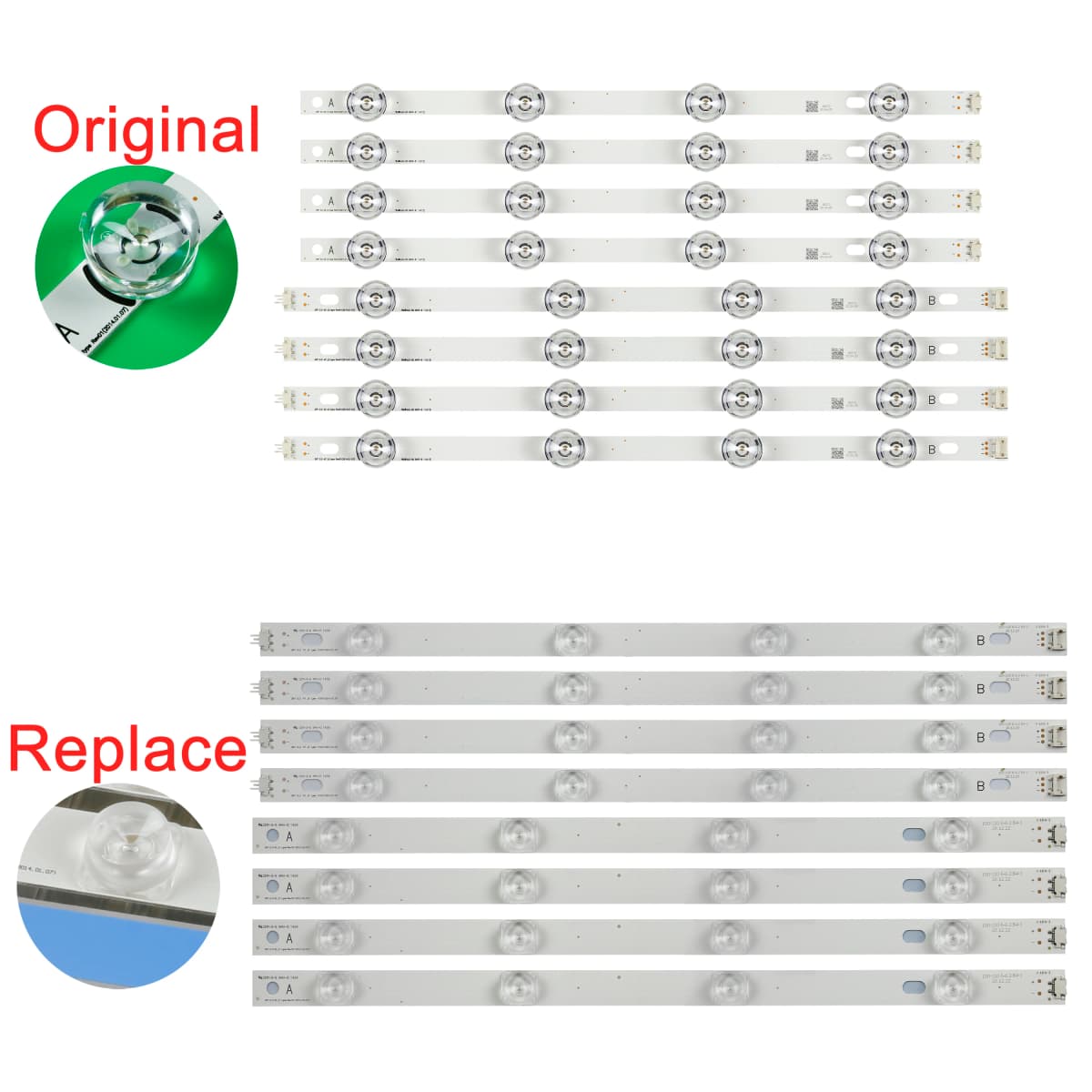LED Strip for 42LB561V-ZC 42LB561V-ZE 42LB582U 42LB628V 42LB629V 42LB6500 42LB650V 42LB652V 42LB653V 6916L-1909A 6916L-1910A