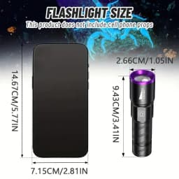 UV Flashlight LED Ultraviolet Torch Zoomable Mini Ultra Violet Lights 395/365nm Inspection Lamp Pet Urine Stain Detector Tools