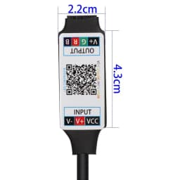 Mini RGB Bluetooth Controller DC 5V 12V 24V Music BT Smart APP Controller Light Strip Control for RGB LED Strip