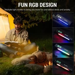 Wurkkos HD01 UV Multifunctional EDC Flashlight 1200 Lumens with 365nm UV Light White Flood Light 90CRI Side RGB Lights Torch