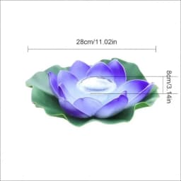 Solar Floating Lotus Light Waterproof LED Night Light Festive Wishing Lamp For Pond Pool Garden Fish Tank Decoration Supplies