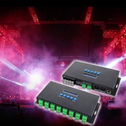 BC-204 BC-216 Artnet Eternet To SPI/DMX Pixel LED Controller DC5V-24V Output 4 Channels 16 Channels For 2811 2812 2801 Strip