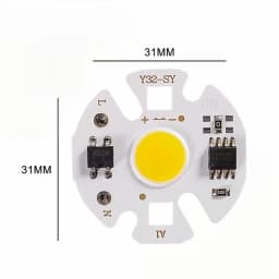 RnnTuu Y32 COB LED Chip Lamp Matrix AC 220V 3W 5W 7W 9W 12W For Floodlight Spotlight No Need Drive Projector Light Bulb beads