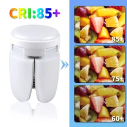 E27 Foldable Fan Shape LED Bulb Lamp 220V/85V-265V LEDs Light Bulbs For Home Ceiling Lamp Warehouse Garage White Light 6500K