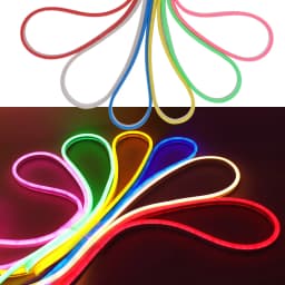 DC 12V LED Neon Strip Rope Lights Neon IP67 Waterproof 6X12mm Flexible Light 2835 120LED/m DIY Diode Tape Blue/Green/Red/Yellow