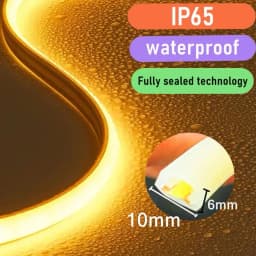 220V COB LED Lamp Strip 1-30M Switch/Dimmable Power EU Plug RA90 Outdoor Garden 288LEDs/m FOB LED Tape Bedroom Kitchen Lighting