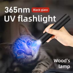 S11-H UV Flashlight 365nm Mini Ultraviolet Light Torch USB Rechargeable UV Light Inspection Lamp Pet Urine Stain Detector Tools