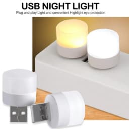 10 PC USB Plug Lamp 5V 1W Super Bright Eye Protection Book Light Computer Mobile Power Charging USB Small Atmosphere Lamp