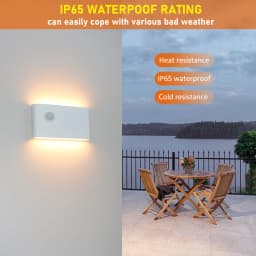 Modern LED Outdoor Motion Sensor Waterproof Wall Lamp With Human Body Sending Motion For Garden Courtyard Corridor Lighting
