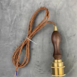 Black Walnut Handle Antique Chandelier Retro Wall Lamp Solid Wood Lighting Accessories Wooden Decorative Through-Hole Tube