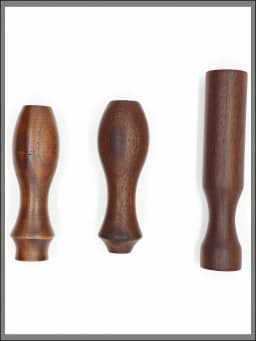 Black Walnut Handle Antique Chandelier Retro Wall Lamp Solid Wood Lighting Accessories Wooden Decorative Through-Hole Tube