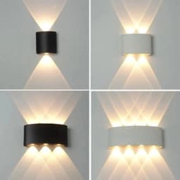 IP65 Waterproof indoor outdoor Led wall lights up down LED 5W 10W Led Wall Lamp Surface Mounted Cube Garden Porch Light