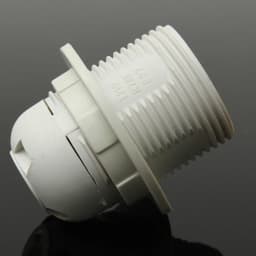 E27 E14 Lamp Bulb Holder Edison Screw Cap Socket 250V 4A/2A White/Black Half/Full Tooth Screw Led Bulb Light Base 1PCS