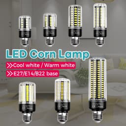Corn Light Bulb 220V Daylight 189Leds E27/E26 Downlight Recessed Lamp E14 Candle Lamp 20W Chandelier Straight Bulbs Tubular 110V