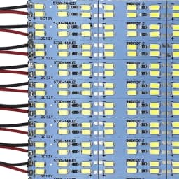 10PCS 8CM 25CM 50CM 12V 24V LED Hard Rigid Strip Bar Light Double Row LED Strip 144leds/m SMD 5730 Superbright Warm Cool White