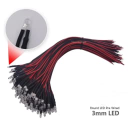 10pcs 3mm 5mm Flickering 9V-12V DC Pre-Wired Water Clear Candle Leds Red Yellow Blue Green White Orange Flicker Light Lamp Bulb
