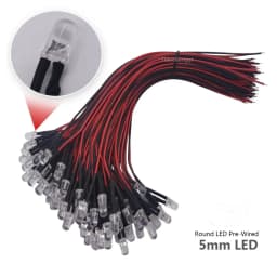 10pcs 3mm 5mm Flickering 9V-12V DC Pre-Wired Water Clear Candle Leds Red Yellow Blue Green White Orange Flicker Light Lamp Bulb