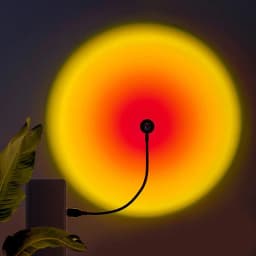 Drop Shipping USB Sunset Lamp LED Without Choice Mark Rainbow Neon Night Light Projector Photography Wall Atmosphere Lighting