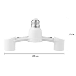 E27 to E27 LED Bulb Lamp Holder 2 in 1/3 in 1/4 in 1/5 in 1 E27 Base Socket Splitter LED Lamp Socket Light Bulb Adapter Holders