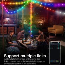 40M RGBIC LED String WS2812B Bluetooth USB Music Dream Color Light 5V Christmas Birthday Party Garland Decor Fairy Lights Home