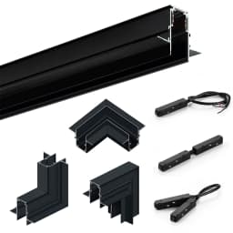 2m Magnetic Rail Linear Magnetic Track Lighting Accessories 2 Meters Ceiling Magnet Track Kits 48V Power Supply Corner Connector
