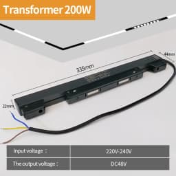 2m Magnetic Rail Linear Magnetic Track Lighting Accessories 2 Meters Ceiling Magnet Track Kits 48V Power Supply Corner Connector