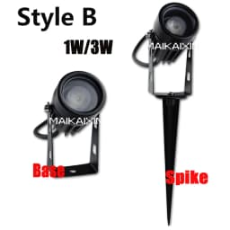 4/10pcs 3W LED Landscape Lights 220V Waterproof Garden Pathway Lights Walls Trees Flags Outdoor Spotlights With Spike Lawn Lamps