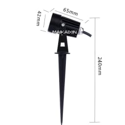 4/10pcs 3W LED Landscape Lights 220V Waterproof Garden Pathway Lights Walls Trees Flags Outdoor Spotlights With Spike Lawn Lamps