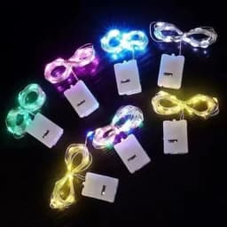 With battery LED String Lights Copper Silver Wire Garland Light Fairy Lights Party Decoration For Christmas Wedding 1/2/3METER