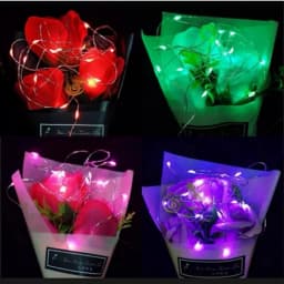 With battery LED String Lights Copper Silver Wire Garland Light Fairy Lights Party Decoration For Christmas Wedding 1/2/3METER