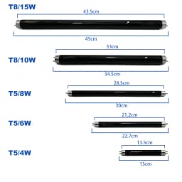 365nm Black Light Ultraviolet Lamp UVA Fluorescence Detection Money Detect Verify Tube Purple Light T8 4w 6w 8w 10w 15w